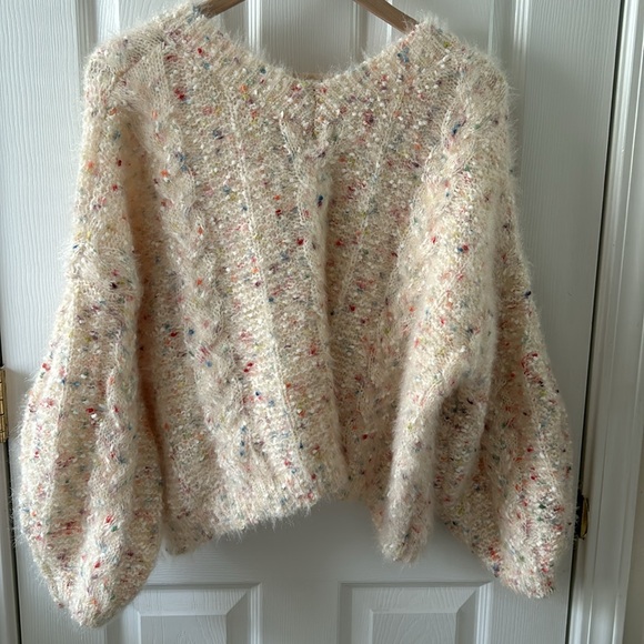 POL textured, fuzzy confetti sweater - Picture 3 of 4
